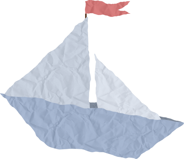Paper Ship Crumpled Paper Clipart (600x519), Png Download