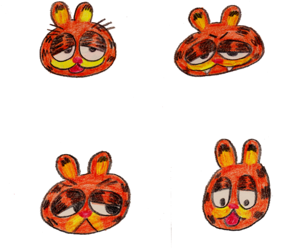 Garfield Charactrt Design Clipart (640x640), Png Download