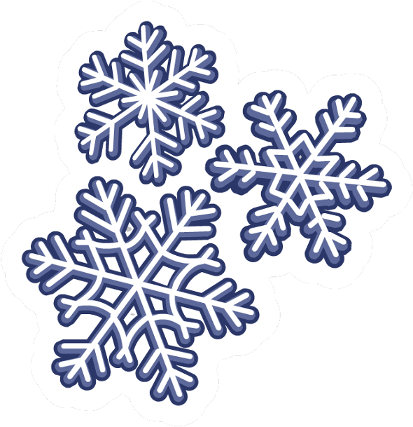 Copos De Nieve Png - Club Penguin Snow Flakes Clipart (691x616), Png Download