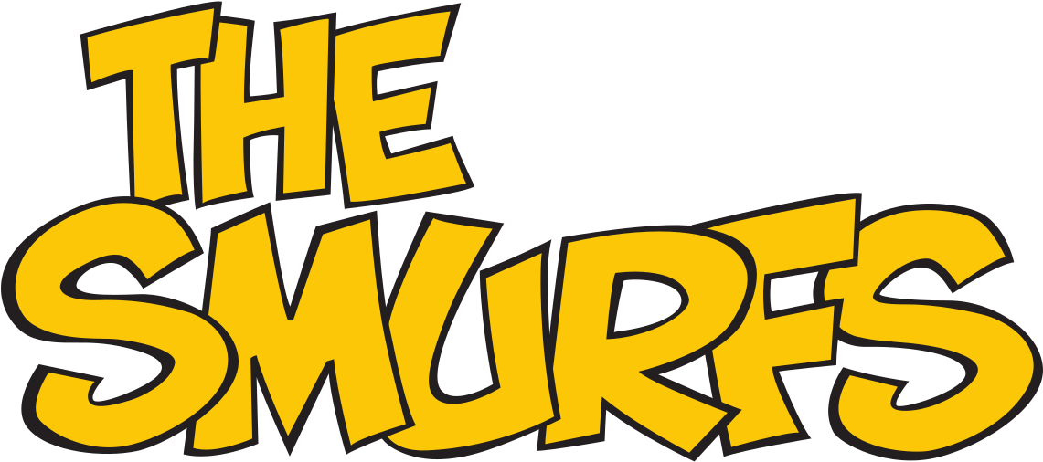 Smurfs Logo Clipart (1200x555), Png Download
