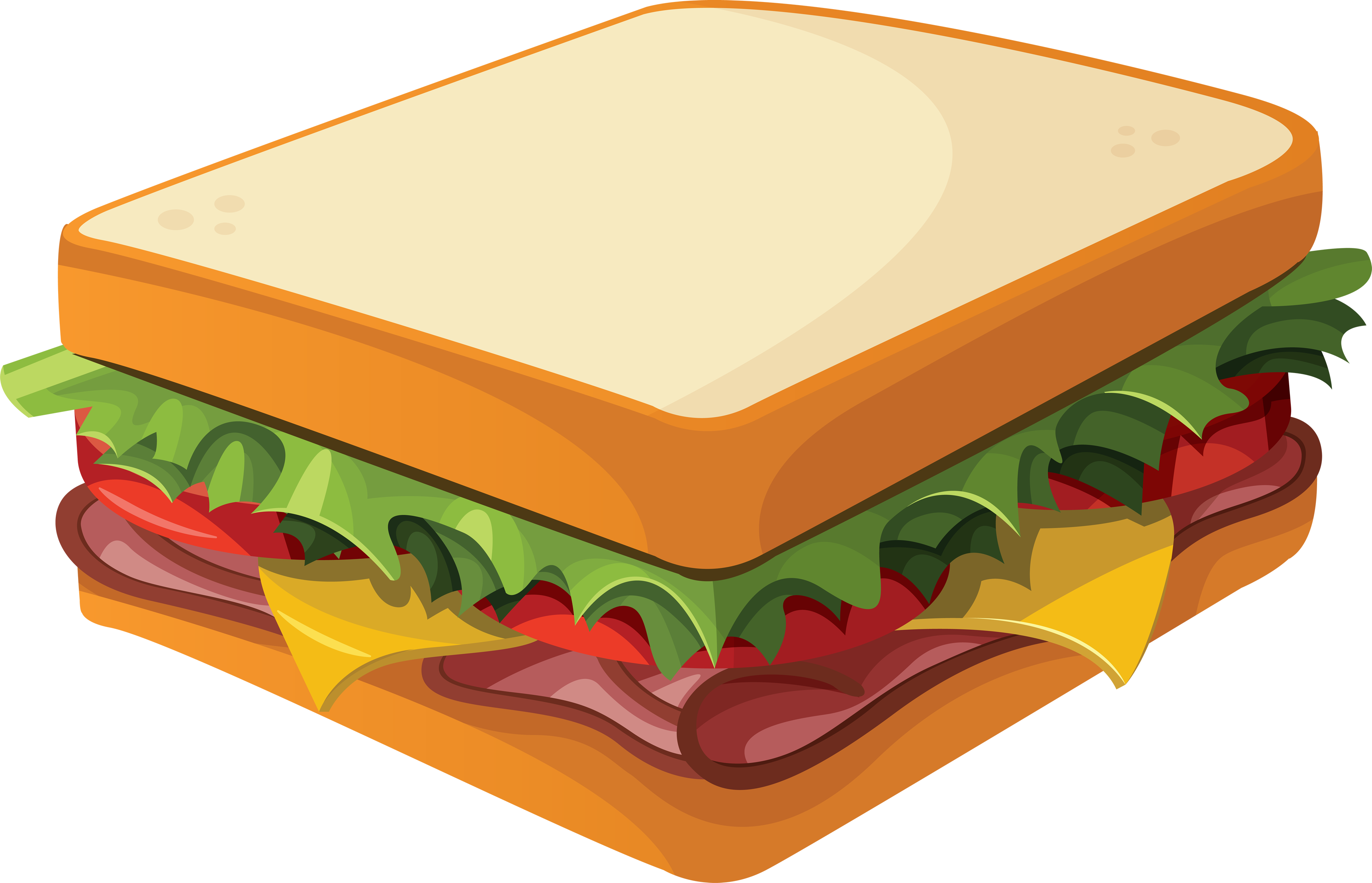 Sandwich Clipart Png - Transparent Background Sandwich Clip Art (940x605), Png Download