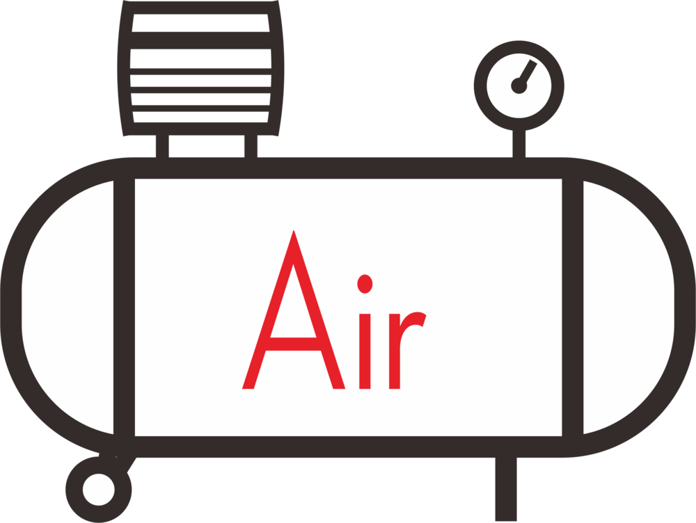 Air Compressor Icon - Compressor Clipart - Png Download (1000x752), Png Download