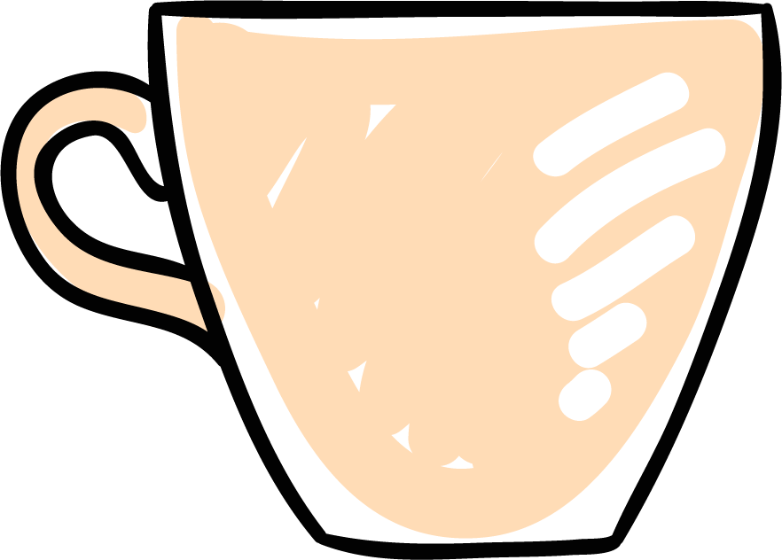 Coffee Mug - Latte Clipart (882x632), Png Download