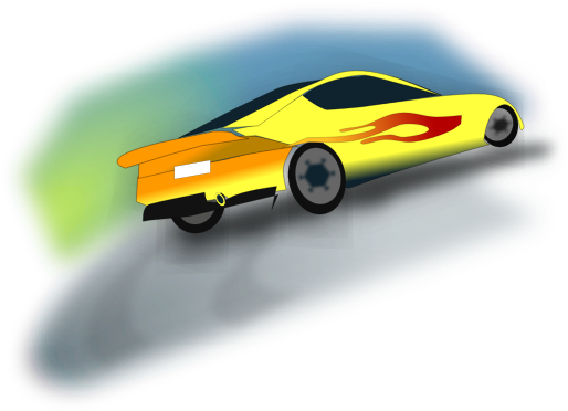 Yellow Rally Car - Rajdówka Rysunek Clipart (600x600), Png Download