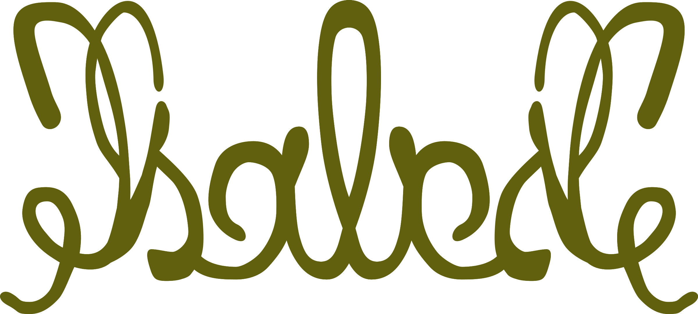 Clipart - Ambigramme Isabelle - Isabelle Clipart - Png Download (2400x1080), Png Download