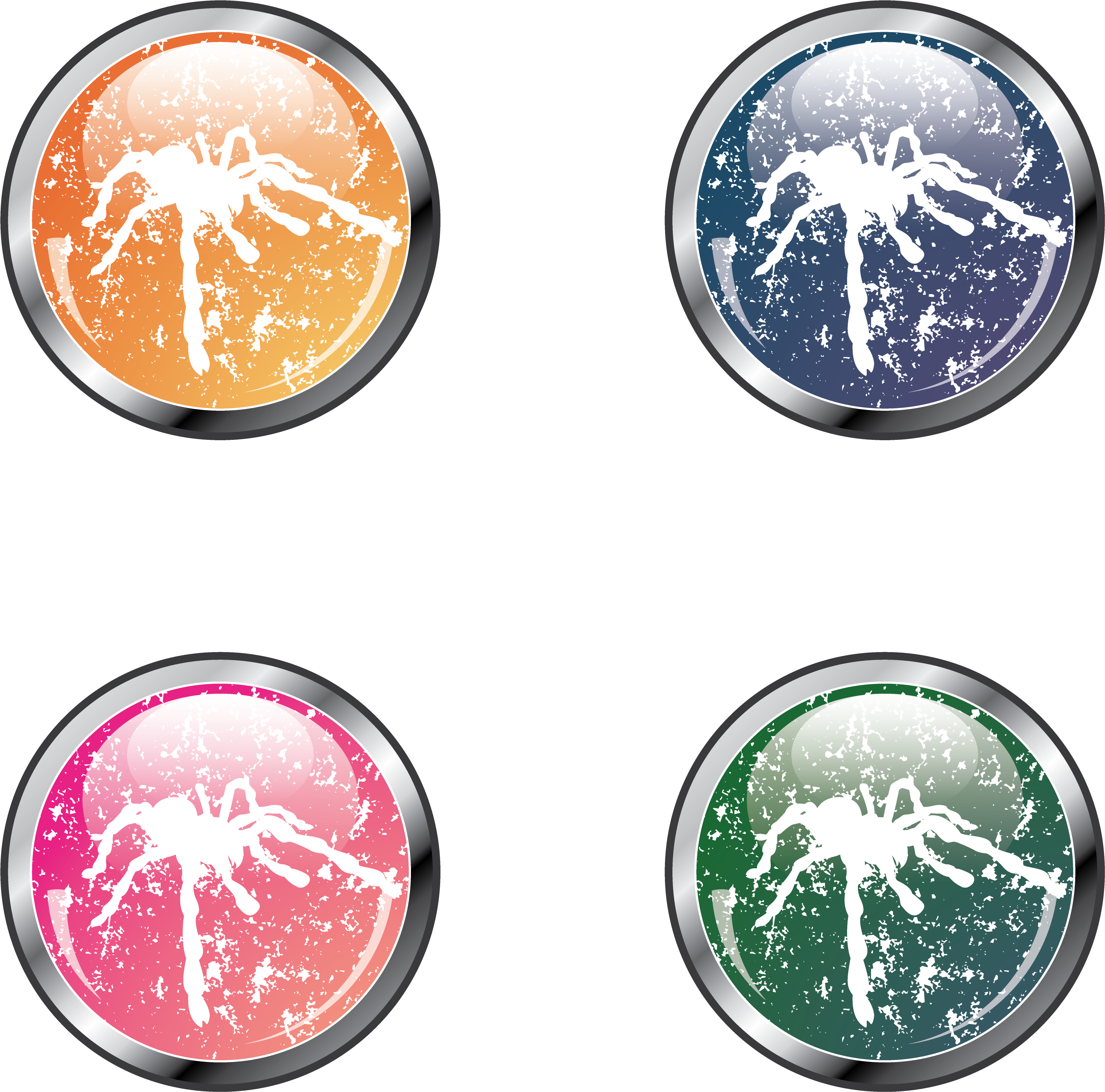 Vector Spider 04 By Dragonart - Coin Clipart (4167x4167), Png Download