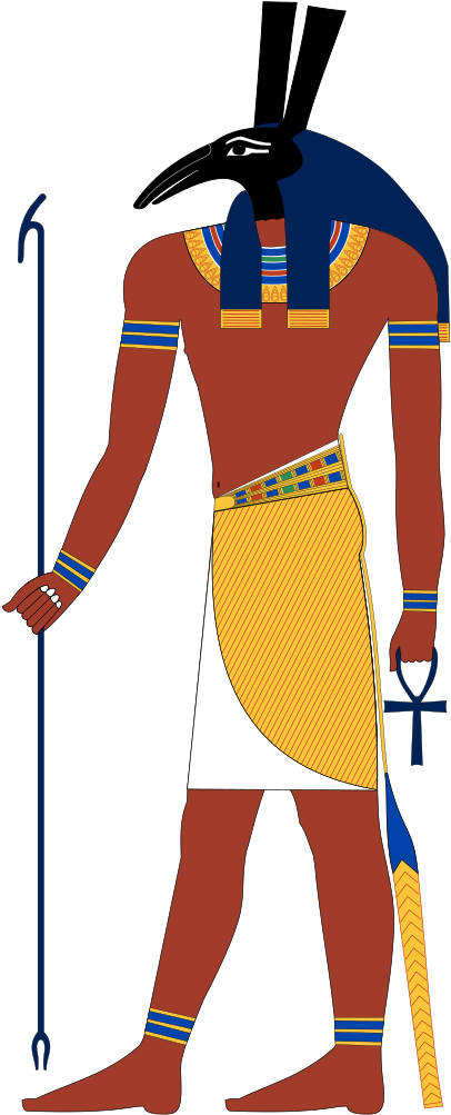 Egyptian God Clipart (494x1023), Png Download
