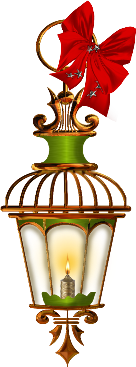 Christmas Lantern Transparent Clipart (555x1253), Png Download