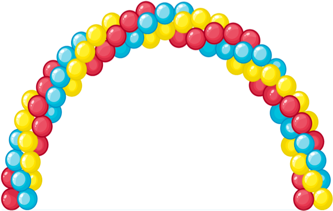 Ballon Clipart Balloon Arch, Picture - Balloon Arch Clip Art - Png Download (702x717), Png Download