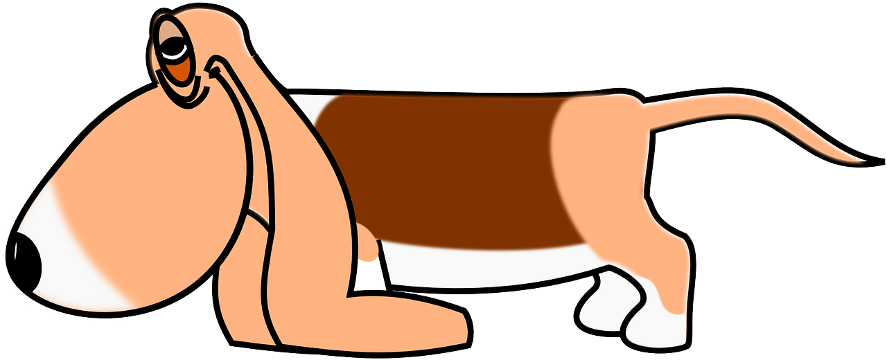 Sleepy Cartoon Dog Png Clipart (1280x640), Png Download