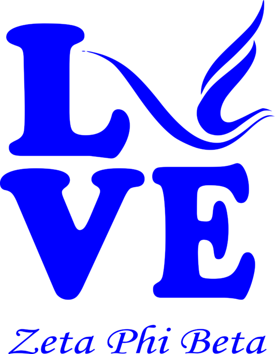 Zeta Love Tote Bag For Sale By Sincere Taylor - Clipart Zeta Phi Beta - Png Download (543x700), Png Download