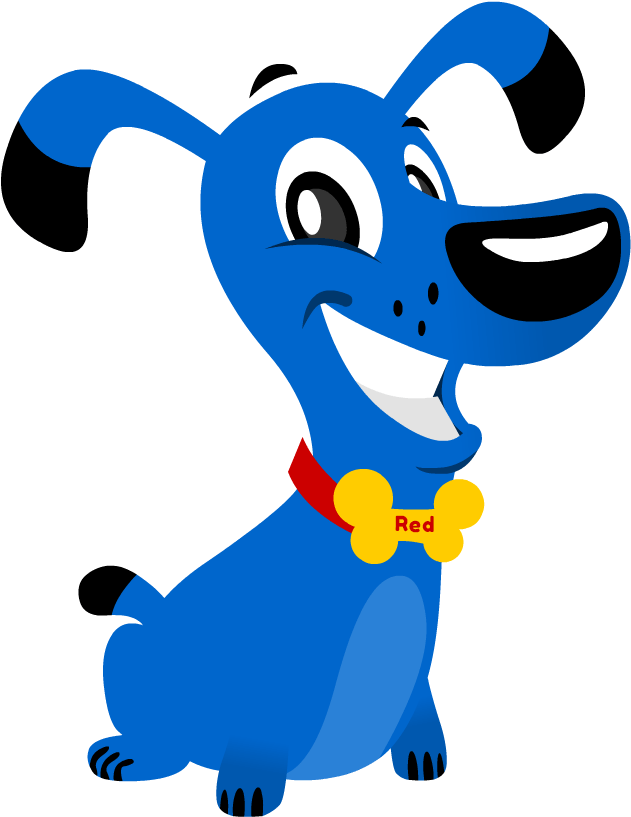 Our Mobile Dog Groomers - Blue Dog Cartoon Clipart (689x843), Png Download