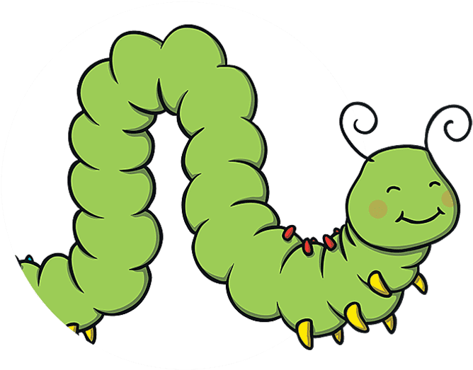 Caterpillar In Africa Png - Curly Caterpillar Cartoon Clipart (959x1066), Png Download