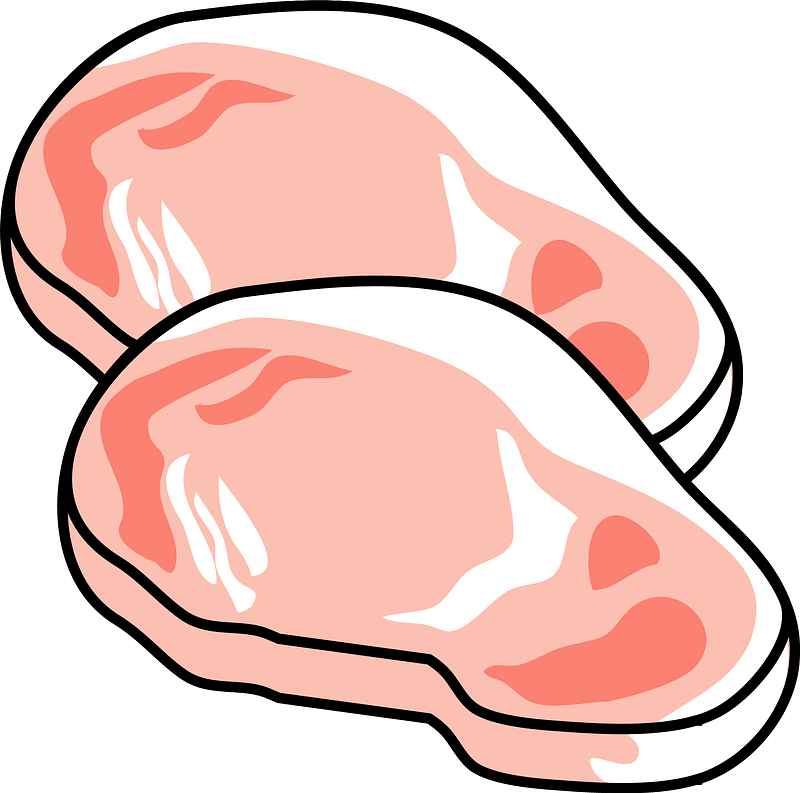 Pork Meat Clipart - Mascara De Gorila Para Imprimir - Png Download (800x793), Png Download
