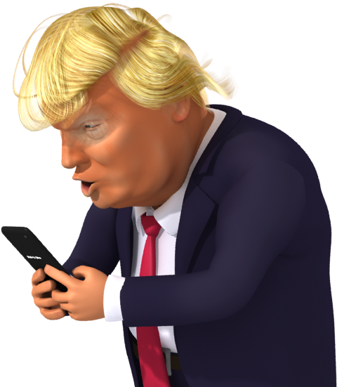 United Trump Covfefe States Donald Party Republican - Donald Trump Cartoon Transparent Clipart (600x600), Png Download