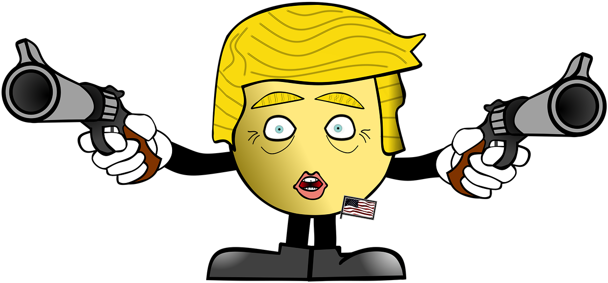 Cowboy Cartoon Pointing Gun Clipart (1280x770), Png Download