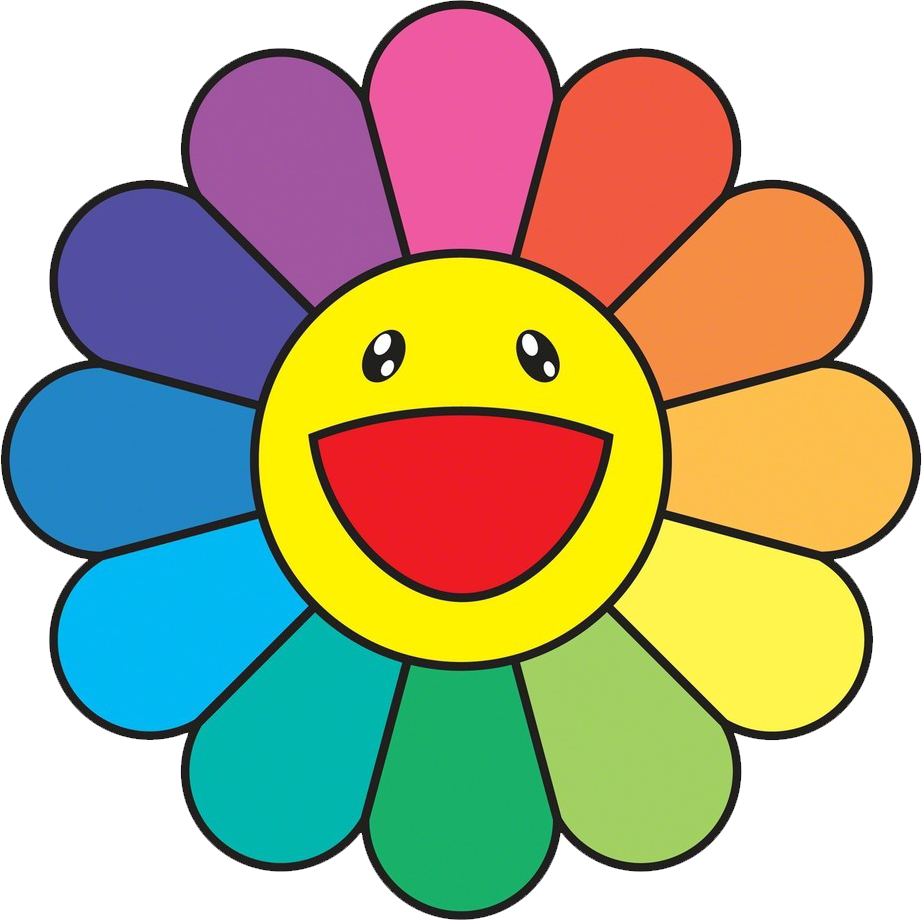 Download Takashi Murakami Flower Sticker Clipart (#5342374) - PinClipart