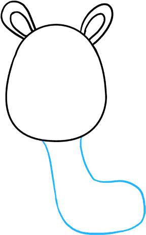 How To Draw Baby Giraffe Clipart (680x678), Png Download