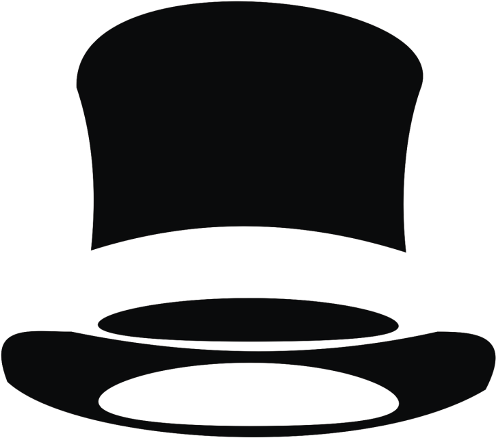 Patriotic Clipart Top Hat - Top Hat Silhouette Png Transparent Png (800x734), Png Download