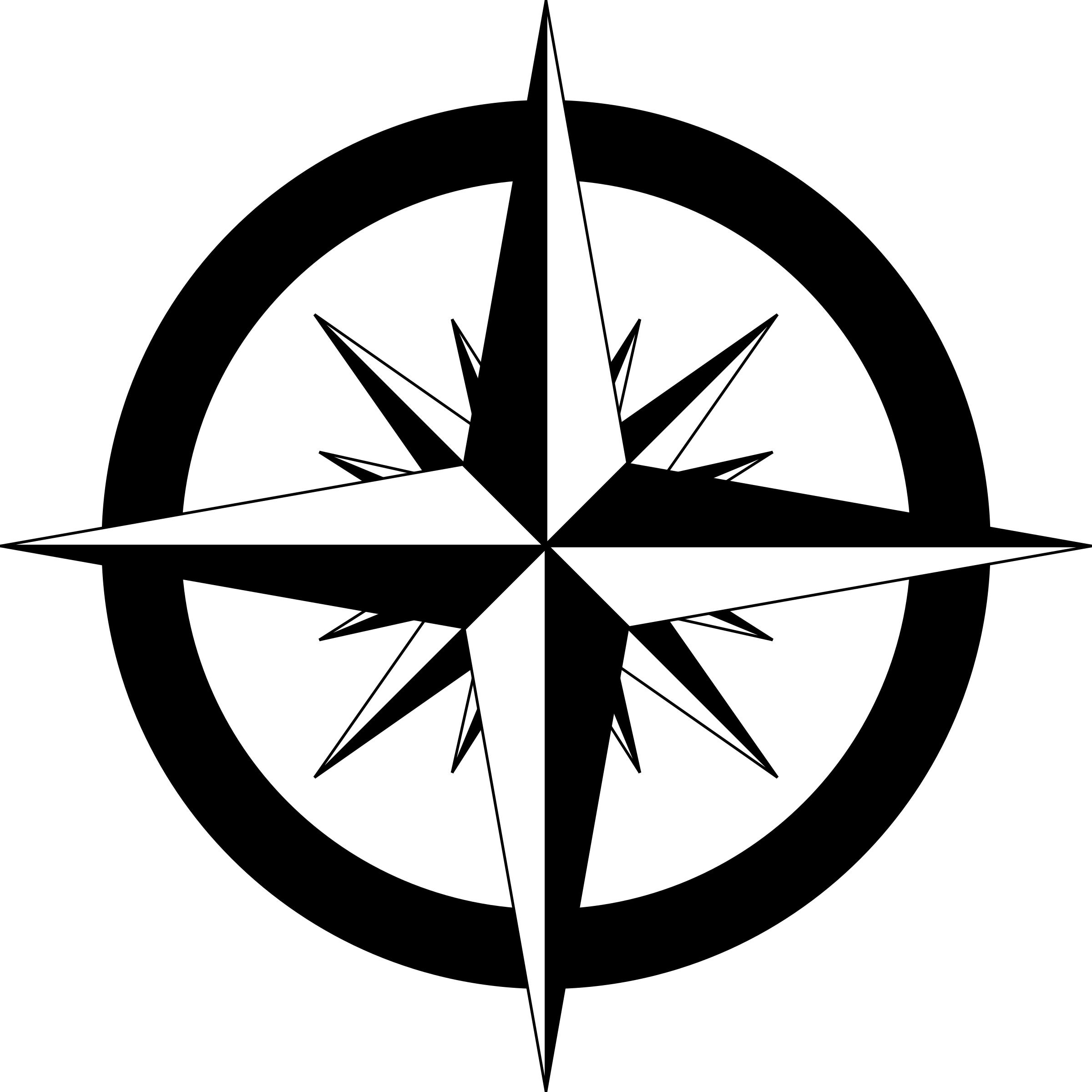 Compass Rose Vector Png Clipart (2400x2400), Png Download
