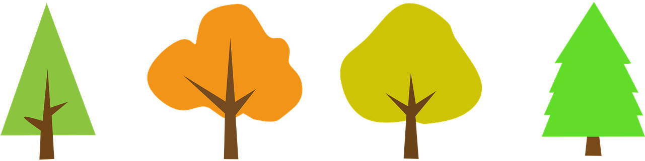 Tree Wood Clipart Free Photo - Stickers Of Trees - Png Download (1280x640), Png Download