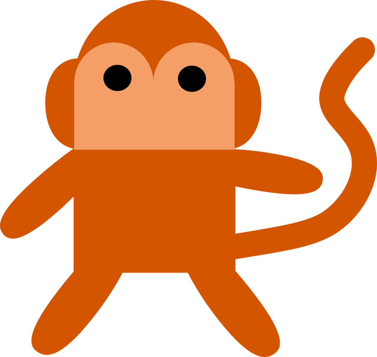 Monkey Clip Art - Png Download (1280x1214), Png Download