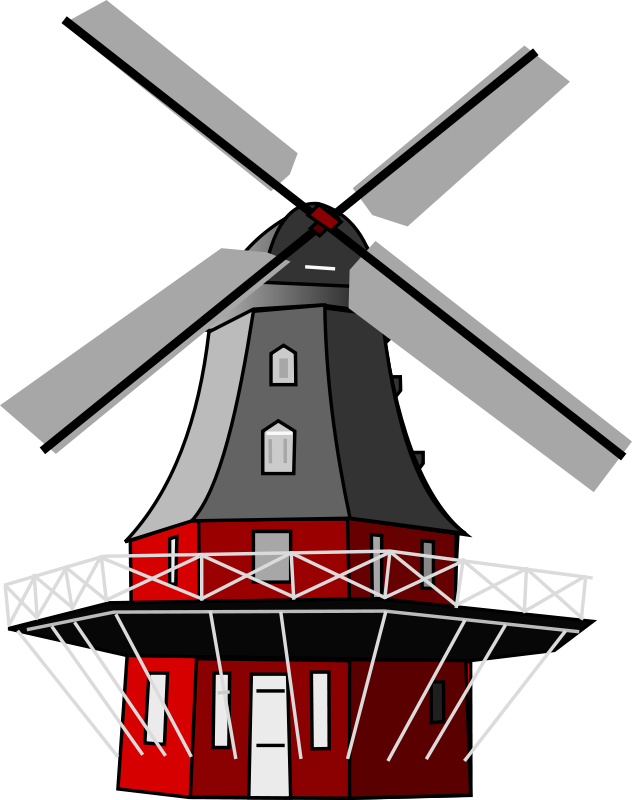 Windmill - Dutch Windmill Transparent Clipart (632x800), Png Download