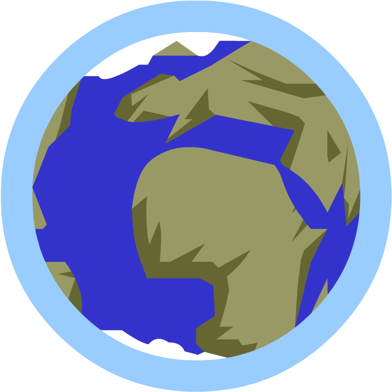 Earth With Atmosphere Cartoon Clipart (880x880), Png Download