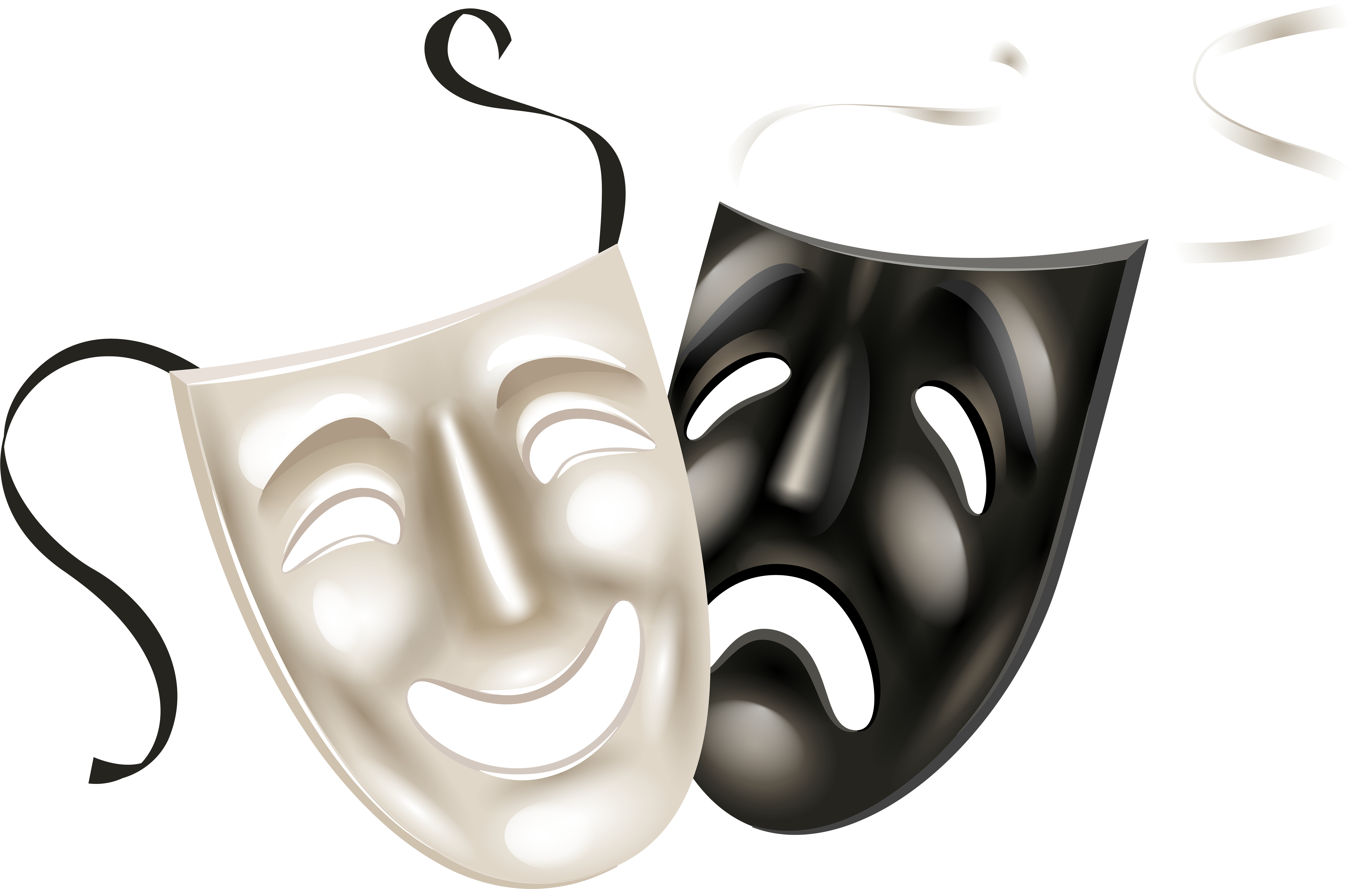 Theatre Mask Drama Clip Art Transparent Drama Mask Png Full Size 