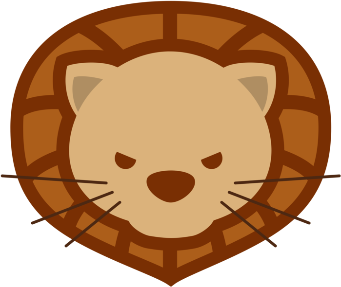 Head,small To Medium Sized Cats,big Cats - Clip Art - Png Download (750x750), Png Download