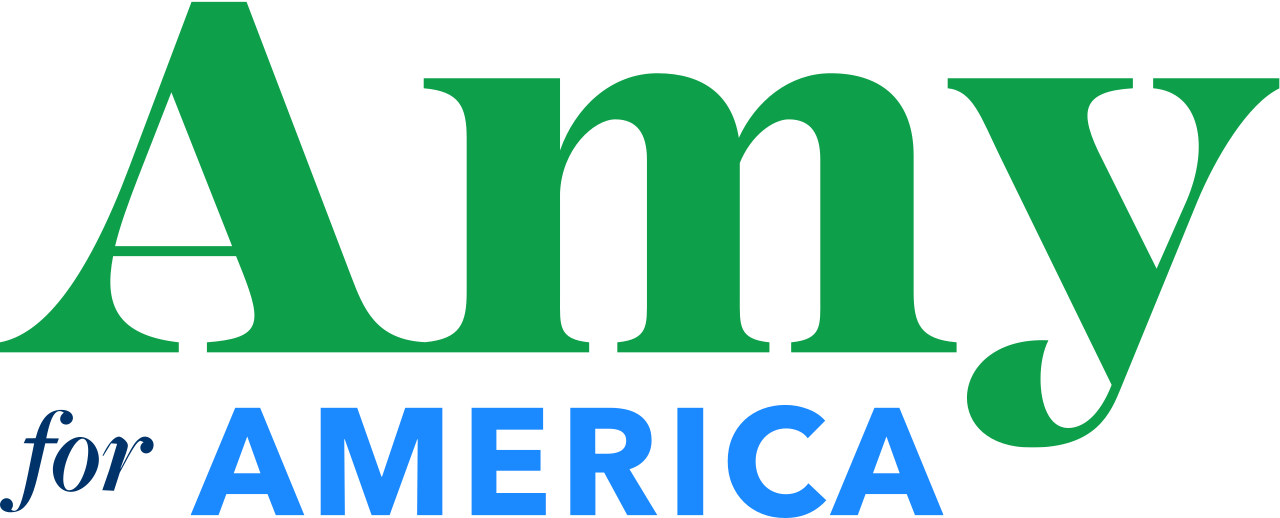 Amy For President 2020 Clipart (1200x485), Png Download