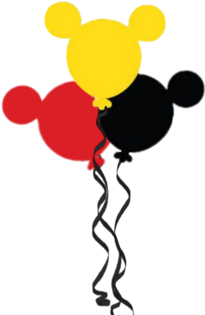 Disney Balloons Clipart - Clip Art Mickey Mouse Balloons - Png Download (1024x1024), Png Download