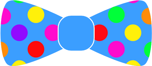 Spinning Bow Tie Necktie Sticker Decal - Clown Bow Tie Clipart - Png Download (618x618), Png Download