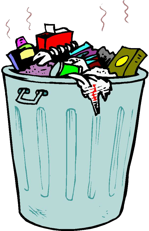 Clip Art Rubbish Bins & Waste Paper Baskets Openclipart - Garbage Clipart - Png Download (613x950), Png Download