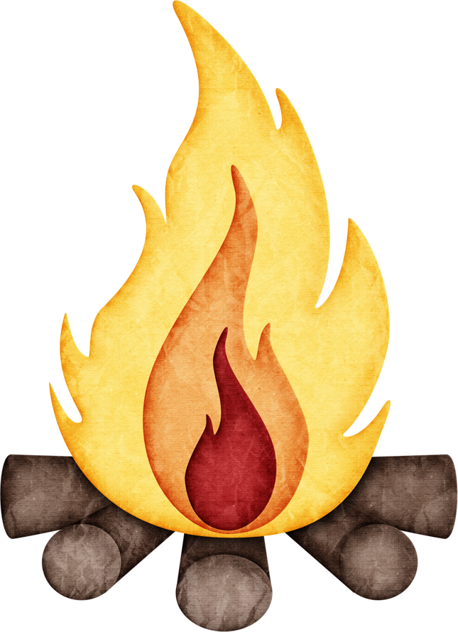Clip Art Camp Fires - Png Download (645x890), Png Download