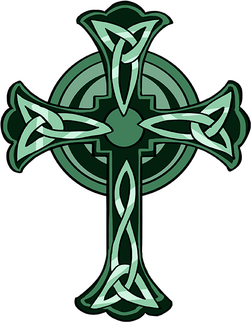 How To Draw Celtic Cross - Irish Drawing Celtic Cross Clipart (680x678), Png Download