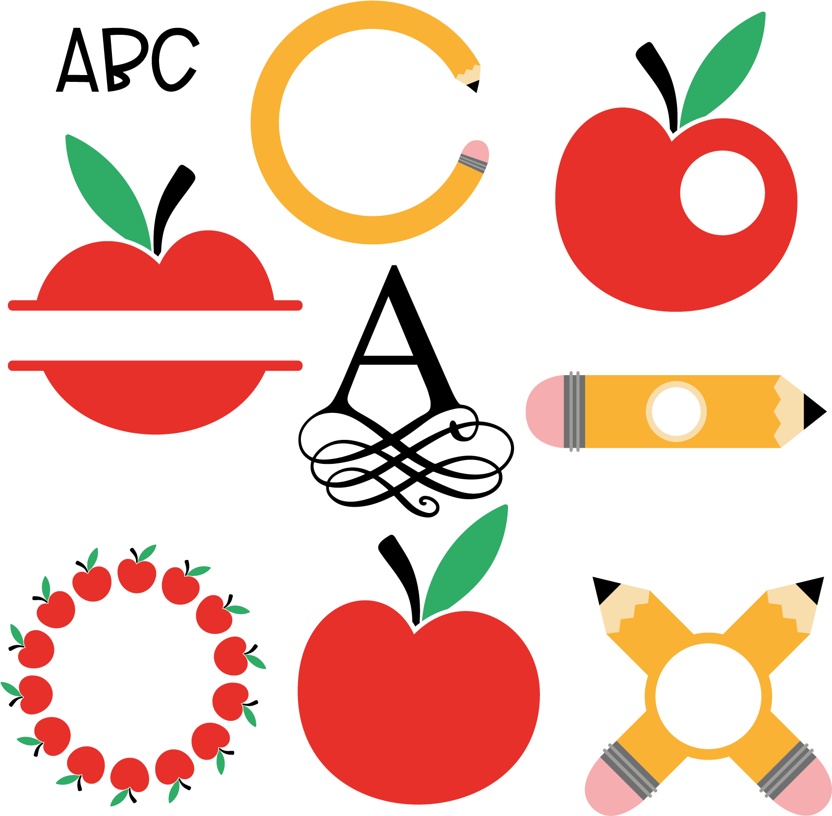 Transparent Apple Monogram Clipart - Roy Rogers View Master Reels - Png Download (1695x1664), Png Download
