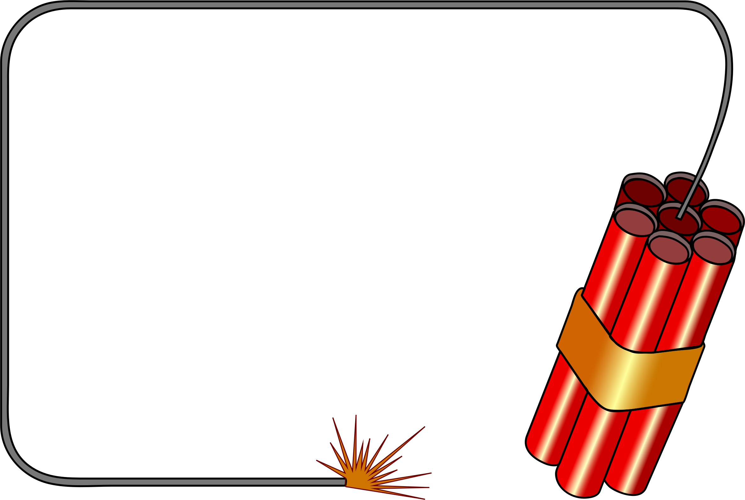 Frames Clipart Cowboy - Dynamite Clip Art - Png Download (2368x1589), Png Download