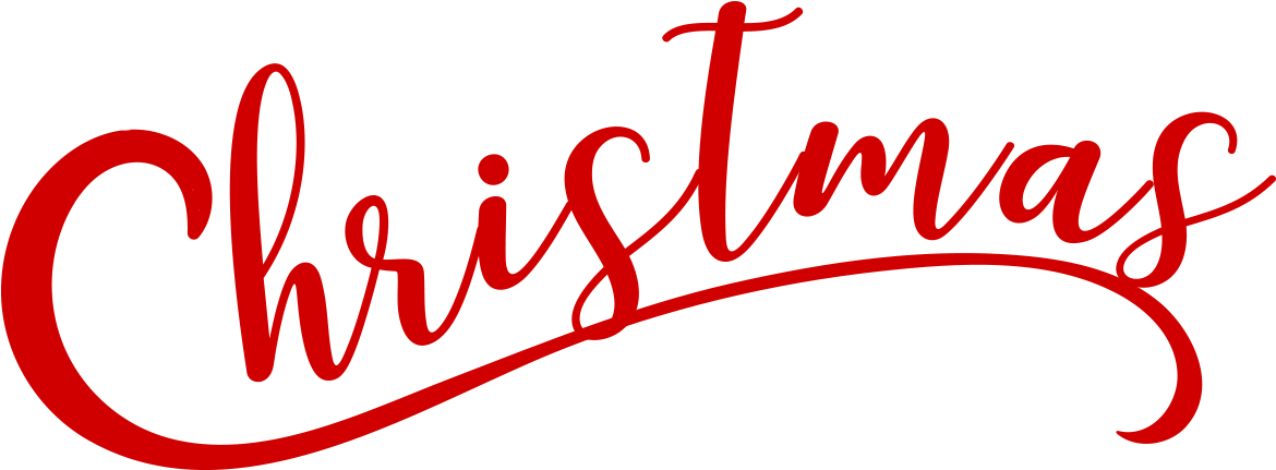 Christmas - Calligraphy Clipart (1354x581), Png Download