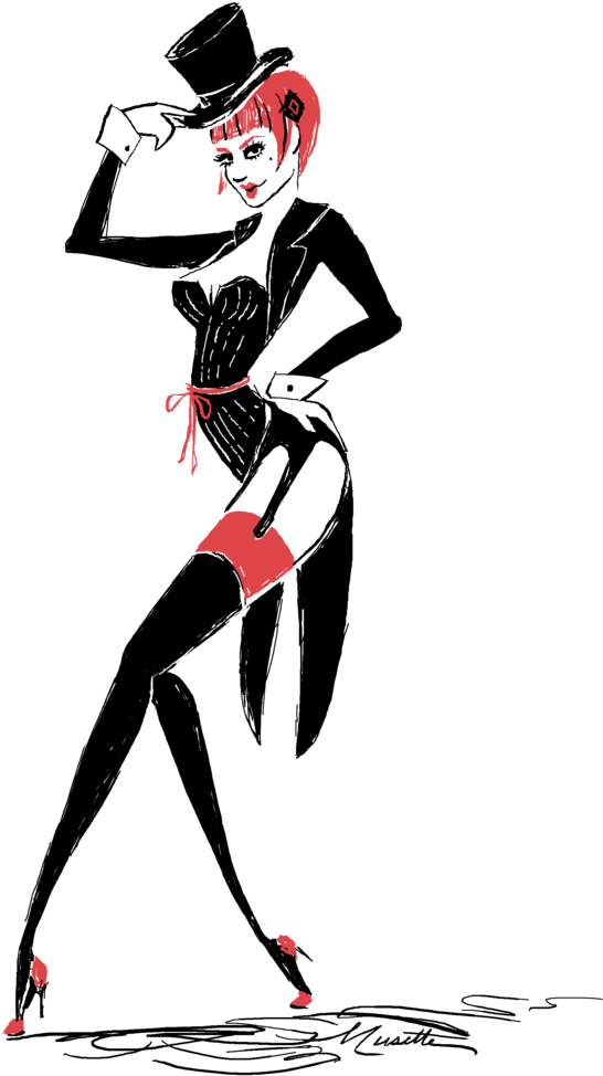 Burlesque Clipart - Png Download (1000x1273), Png Download
