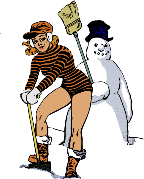 Making A Snowman - Clip Art - Png Download (600x600), Png Download