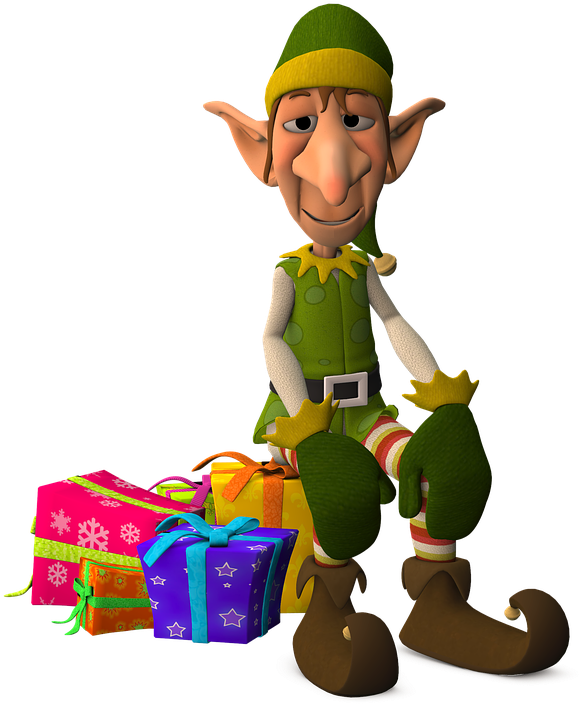 Elf House Clipart Clip Art Library Stock After Touching - Elf Funny - Png Download (960x720), Png Download