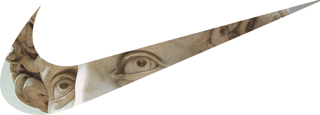 Aesthetic Nike Logo Png Clipart (1280x461), Png Download