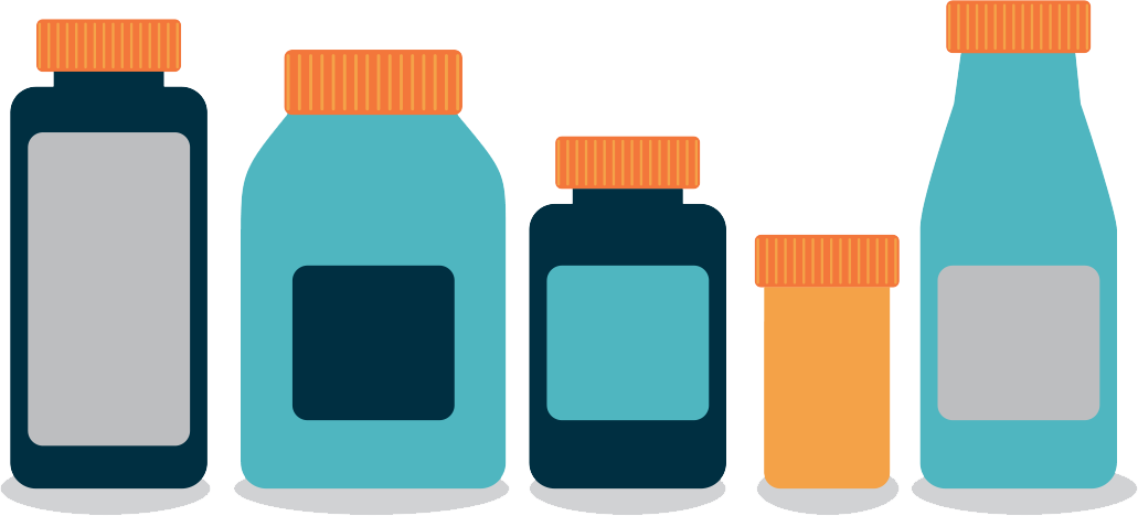 Pill Bottle Clipart Png Transparent Png (1031x468), Png Download