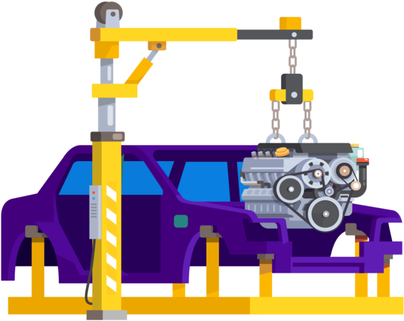 Vector Sửa Chữa Ô Tô Clipart (652x600), Png Download