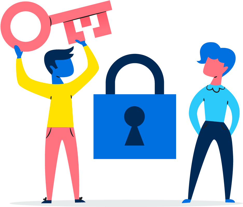 Master Premium Features - Privacy Cartoon Png Clipart (1000x1000), Png Download