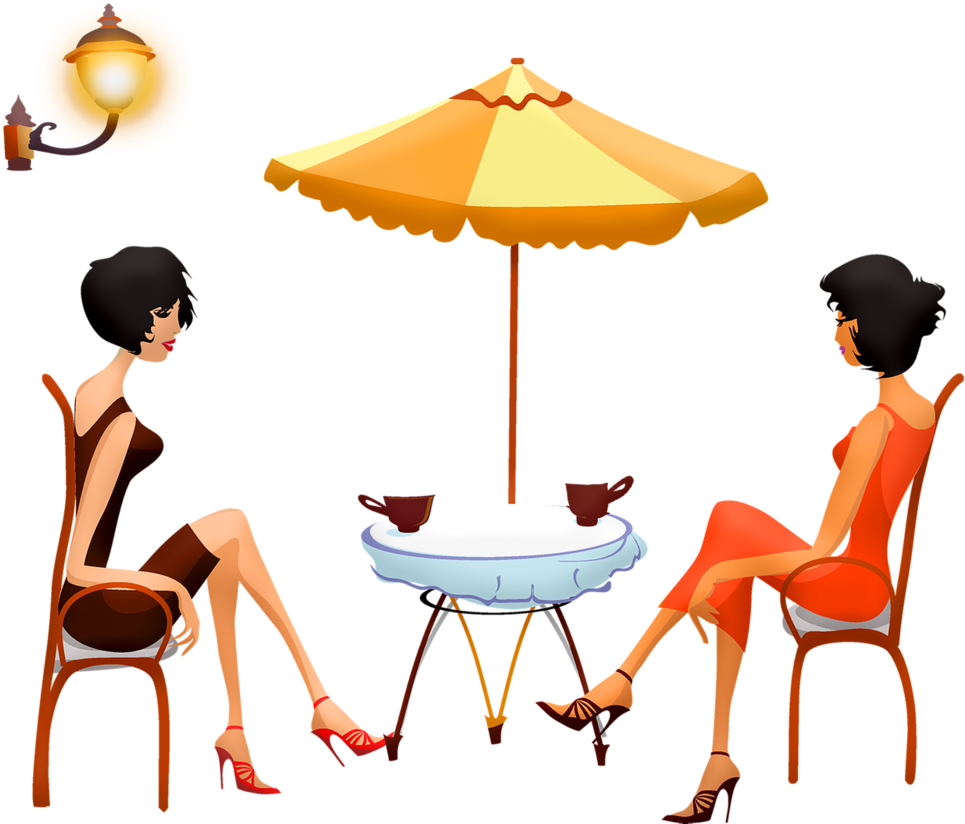 How To Recognize And Avoid Low-value Men - People Drinking Coffee Cartoon Clipart (1000x848), Png Download