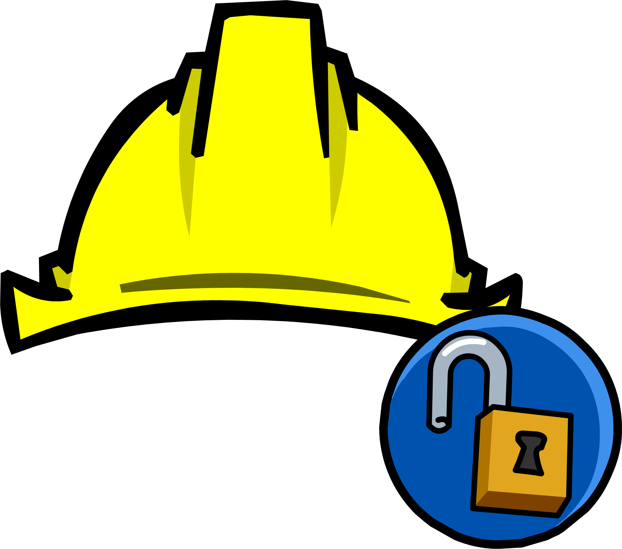 Club Penguin Rewritten Wiki - Hard Hat Clipart - Png Download (2056x1814), Png Download