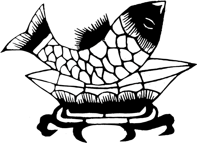 Carp Drawing Jumping - 年 年 有 鱼 Clipart (701x561), Png Download