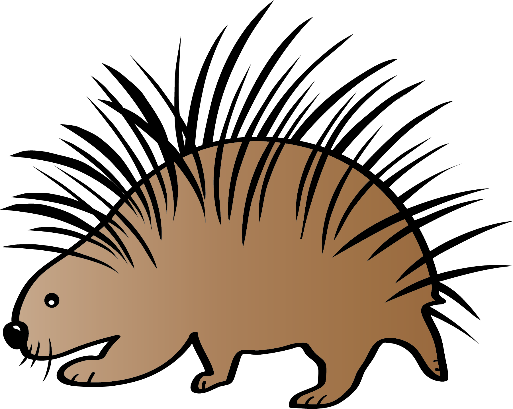 Adaptations Clipart Clip Download Animal Adaptations - Porcupine Clipart - Png Download (2100x1500), Png Download